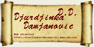 Đurđinka Damjanović vizit kartica